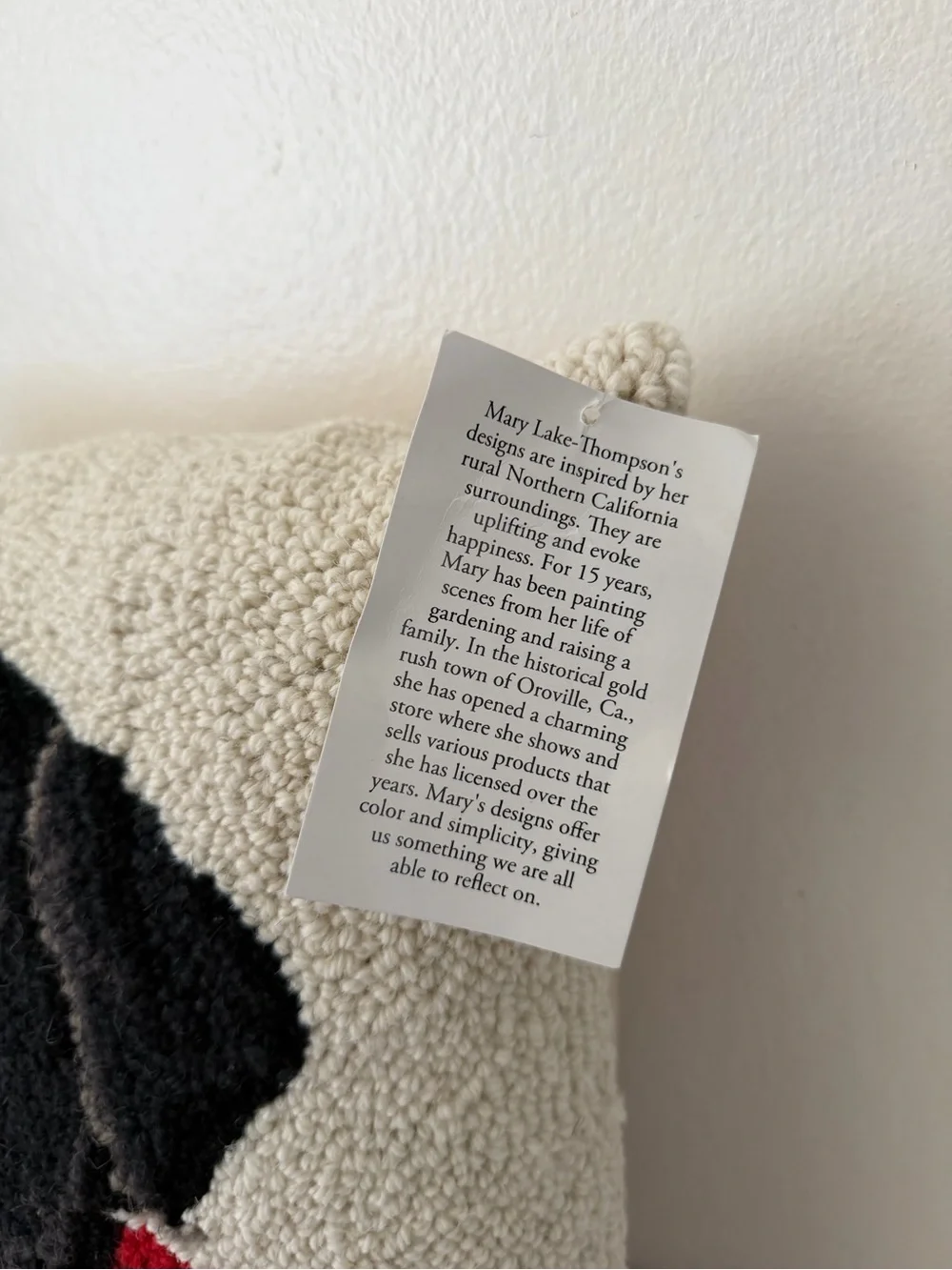 Peking Handicraft BLACK LAB & BANDANA PILLOW
